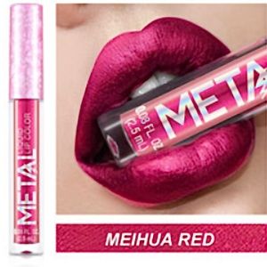 Missyoung Lip Gloss Liquid Metal Lip Color In Shade Mei Hua Red